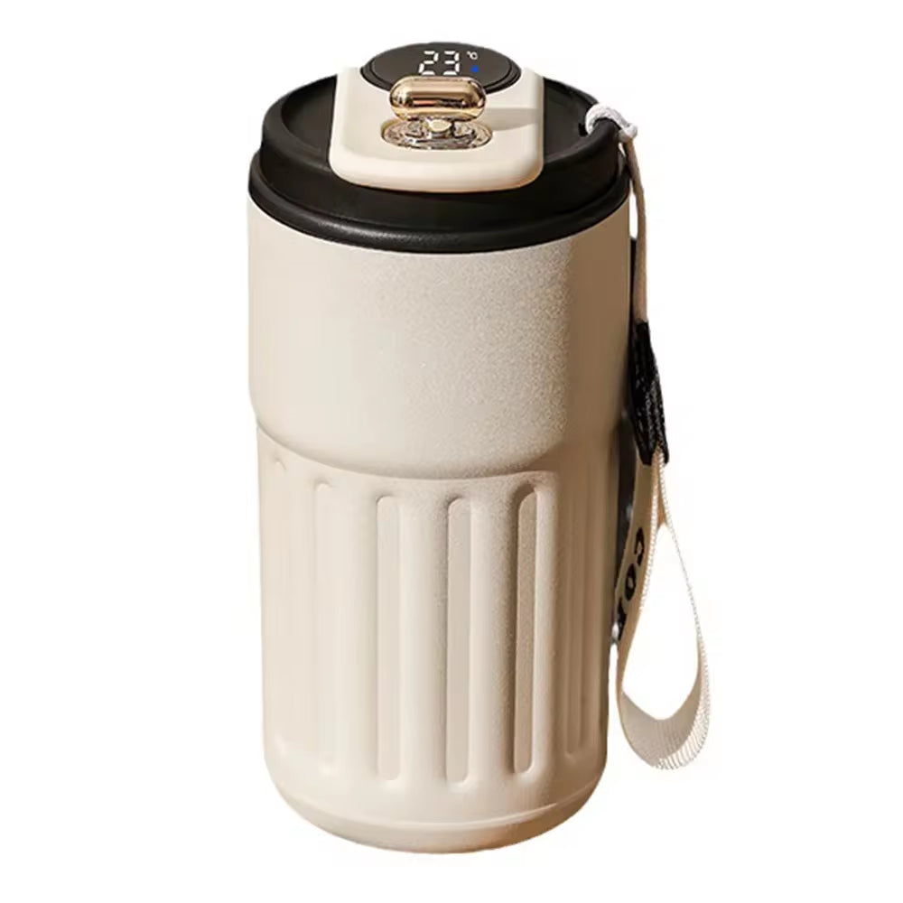 Termo inteligente de acero inoxidable 316 con pantalla LED de temperatura, taza de café, termo portátil, termos