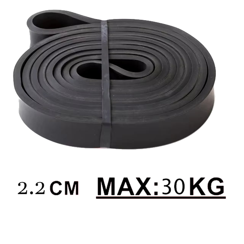 Banda de resistencia de látex resistente, elástica, para deportes, para dominadas, para entrenamiento de pilates, fitness, modelado corporal, gimnasio en casa