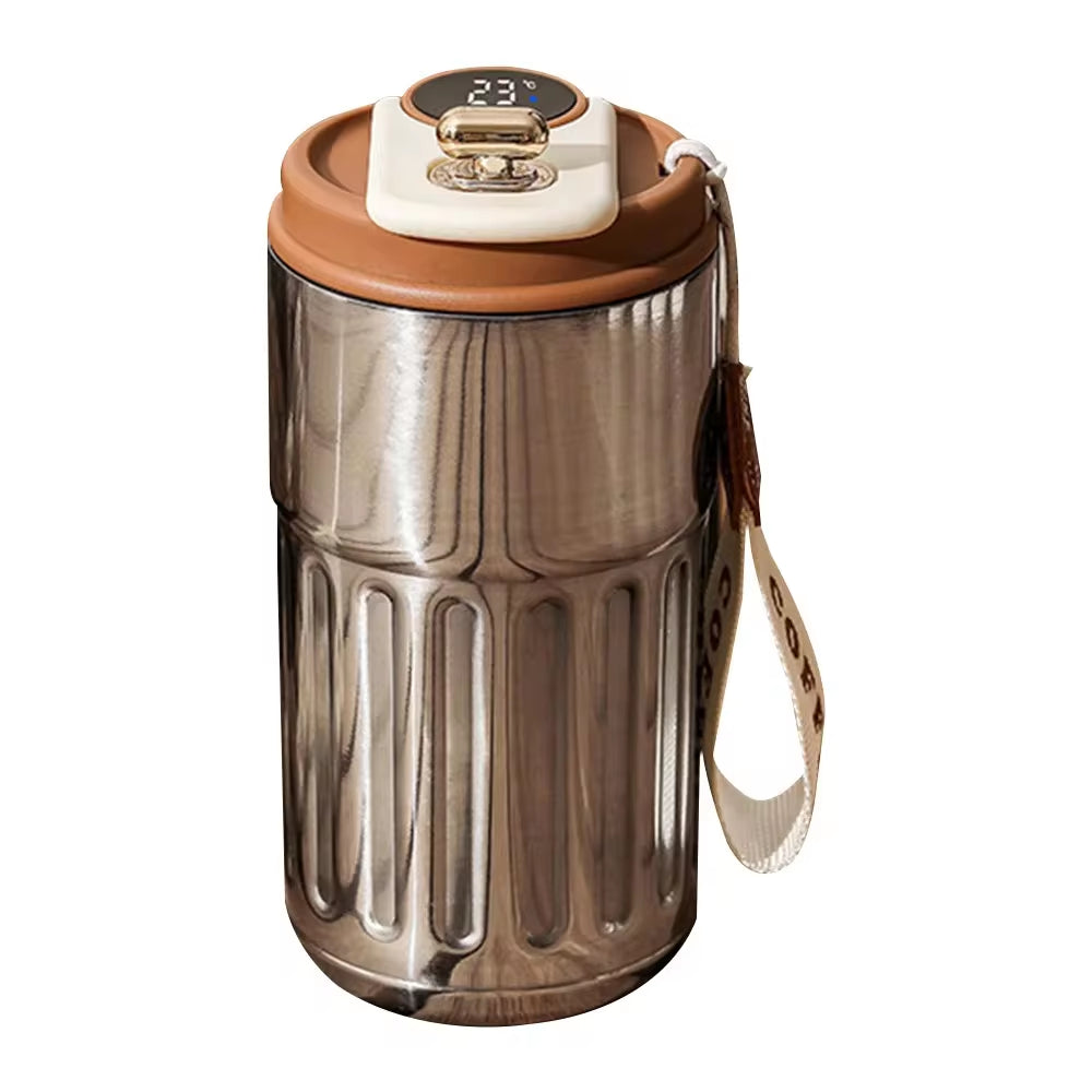 Termo inteligente de acero inoxidable 316 con pantalla LED de temperatura, taza de café, termo portátil, termos