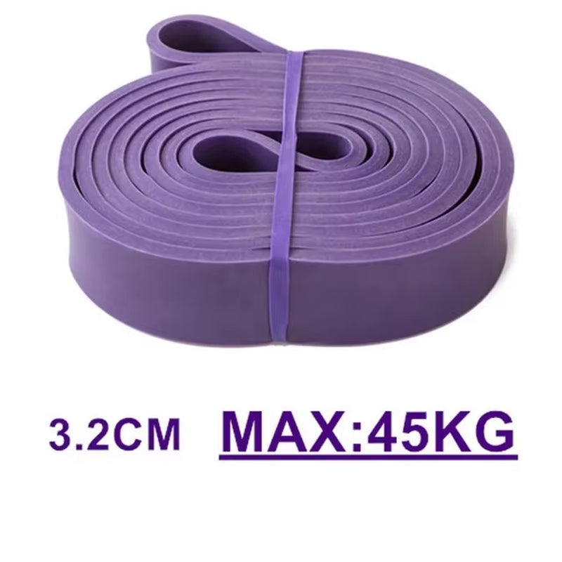 Banda de resistencia de látex resistente, elástica, para deportes, para dominadas, para entrenamiento de pilates, fitness, modelado corporal, gimnasio en casa