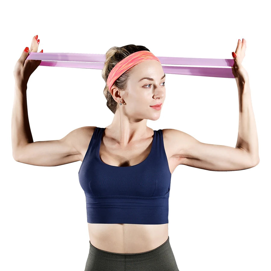 Bandas de resistencia de 5 niveles diferentes para yoga, deporte, ejercicio, fitness, entrenamiento, pilates, hogar, accesorios de gimnasio.