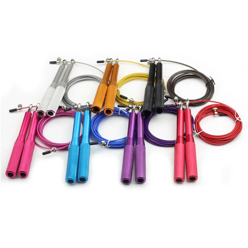Nuevas cuerdas de saltar para fitness, crossfit, alambre de acero pesado, cuerda de saltar de velocidad para boxeo, MMA, equipo de entrenamiento, gimnasio, ejercicio, cuerda de saltar.
