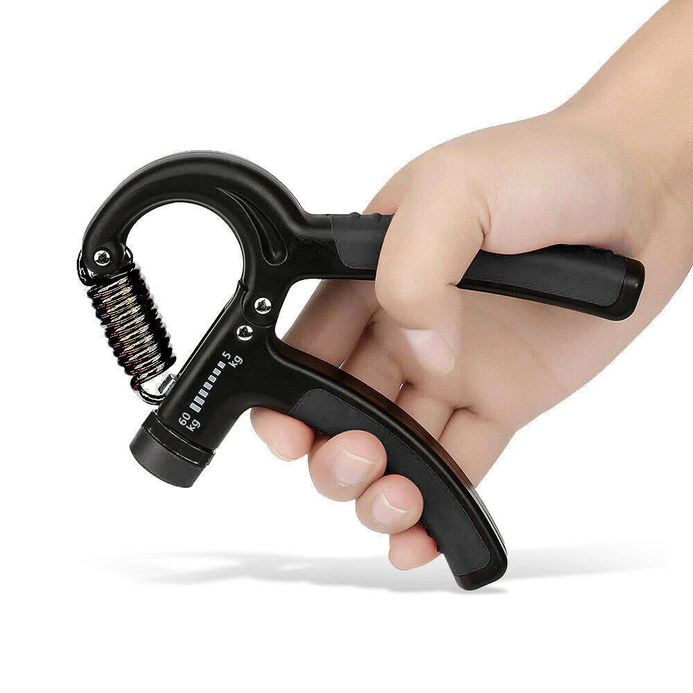 Entrenador de mano ajustable, fortalecedor de agarre, ejercitador de fuerza para gimnasio, agarre pesado ajustable, ejercitador de mano para fitness, agarre para entrenamiento de muñeca, aumento de fuerza, resorte para dedos, expansor carpiano.