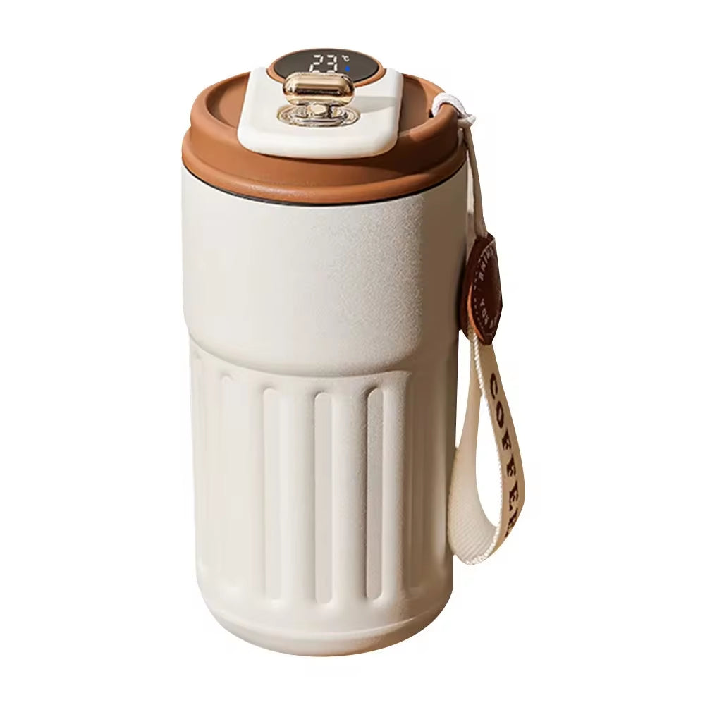 Termo inteligente de acero inoxidable 316 con pantalla LED de temperatura, taza de café, termo portátil, termos